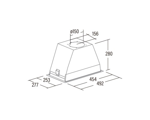 Витяжка кухонна Cata GL 45 X