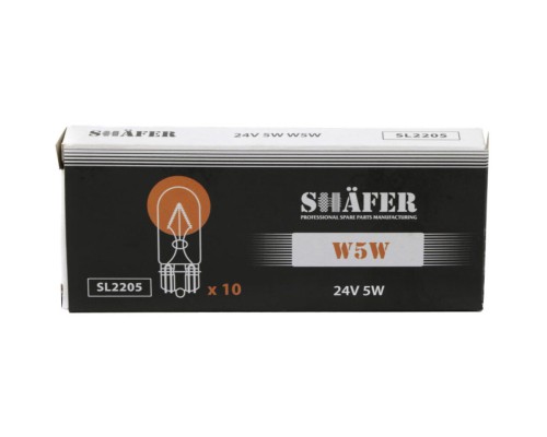 Автолампа SHAFER 24V5WW5W (SL2205)