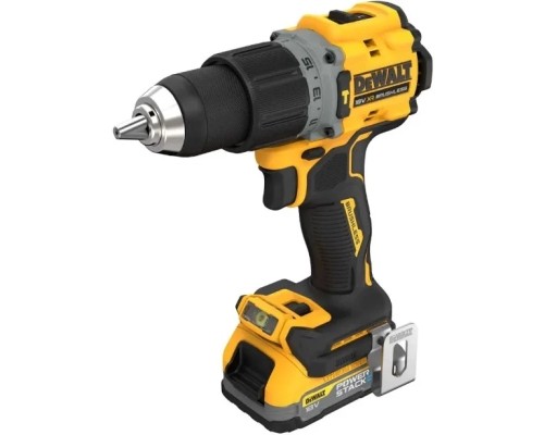 Шуруповерт DeWALT XR Li-Ion PowerStack 90 Нм, 18V 1x1.7Ah, кейс TSTAK (DCD805E1T)