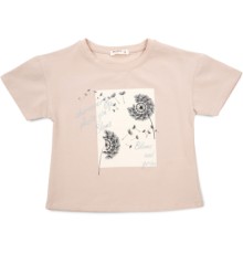 Футболка дитяча Breeze з кульбабами (18763-146G-beige)