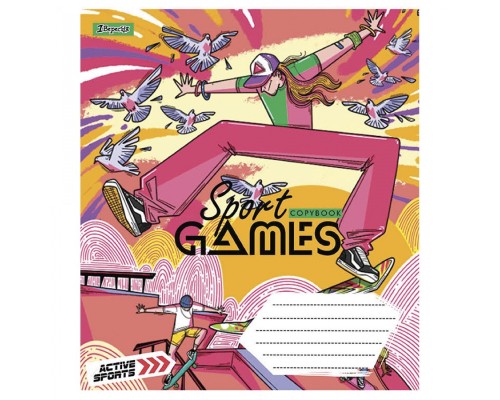 Зошит 1 вересня Sport games 24 аркушів клітинка (766624)