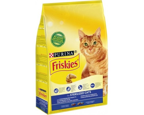 Сухий корм для кішок Purina Friskies Sterile з лососем і овочами 270 г (7613035352346)
