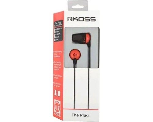 Навушники Koss The Plug Noise Isolating Red (196768.101)