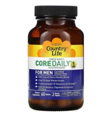 Мультивітамін Country Life Мультивітаміни для Чоловіків, Core Daily-1 for Men, 60 таблеток (CLF-08190)