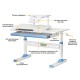 Парта ErgoKids з полицею Blue (TH-310 W/BL + BD-S30 BL)