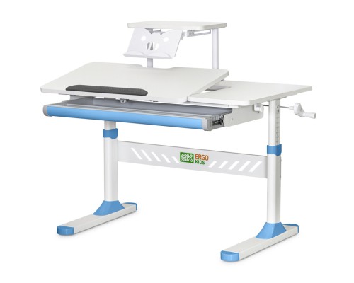 Парта ErgoKids з полицею Blue (TH-310 W/BL + BD-S30 BL)