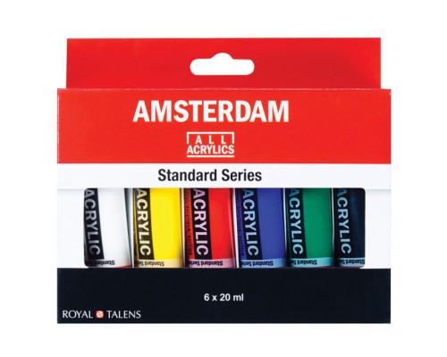 Акрилові фарби Royal Talens Amsterdam Standard 6 кольорів 20 мл (8712079329310) Акрилові фарби Royal Talens Amsterdam Standard 6 кольорів 20 мл (8712079329310)