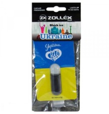 Ароматизатор для автомобіля Zollex UKRAINE Black ice (3931752)