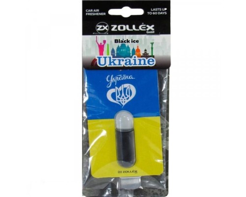 Ароматизатор для автомобіля Zollex UKRAINE Black ice (3931752)