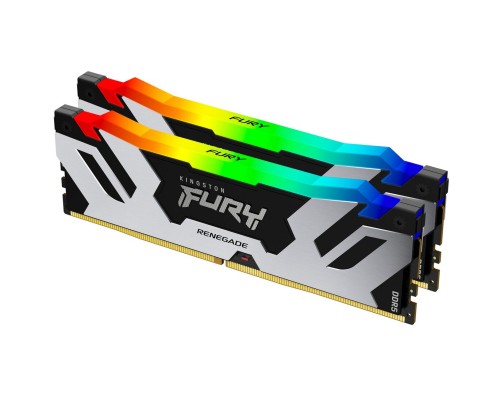 Модуль пам'яті для комп'ютера DDR5 96GB (2x48GB) 6000 MHz Renegade RGB XMP Kingston Fury (ex.HyperX) (KF560C32RSAK2-96) Модуль пам'яті для комп'ютера DDR5 96GB (2x48GB) 6000 MHz Renegade RGB XMP Kingston Fury (ex.HyperX) (KF560C32RSAK2-96)