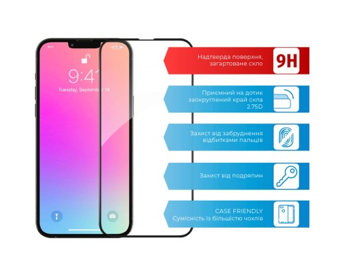 Скло захисне ACCLAB Full Glue Apple iPhone 13 Pro Max (1283126515422)