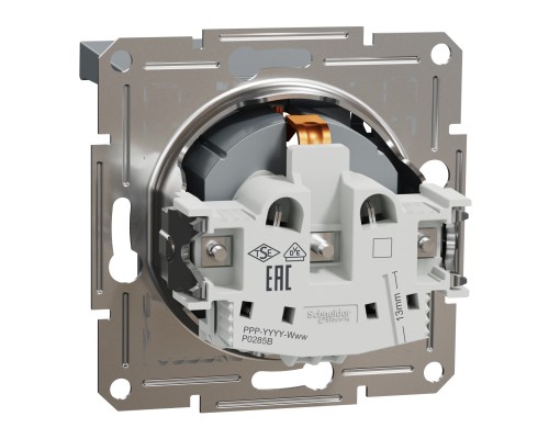Розетка Schneider Electric ASFORA з кришкою, сталь (EPH3100162) Розетка Schneider Electric ASFORA з кришкою, сталь (EPH3100162)