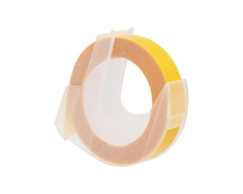 Стрічка для принтера етикеток UKRMARK D-520108-YE, 9 мм х 3 м, жовта, аналог DYMO 520108 / S0898170 (900861)