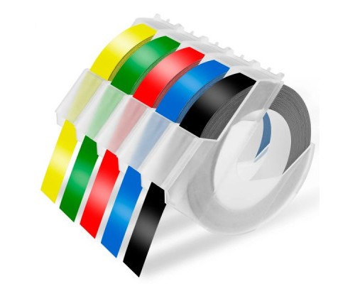 Стрічка для принтера етикеток UKRMARK D-520108-YE, 9 мм х 3 м, жовта, аналог DYMO 520108 / S0898170 (900861)