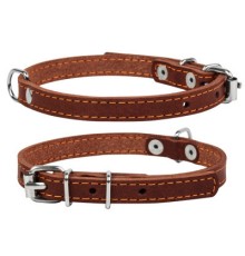 Нашийник для тварин Collar одинарний Ш 10 мм Д 22-30 см коричневий (00156)
