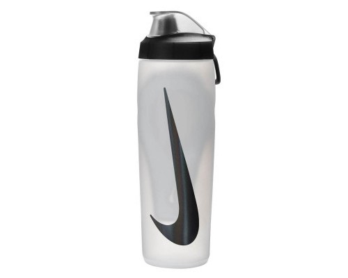 Пляшка для води Nike Refuel Bottle Locking Lid 24 OZ білий, чорний 709 мл N.100.7668.125.24 (887791745187)