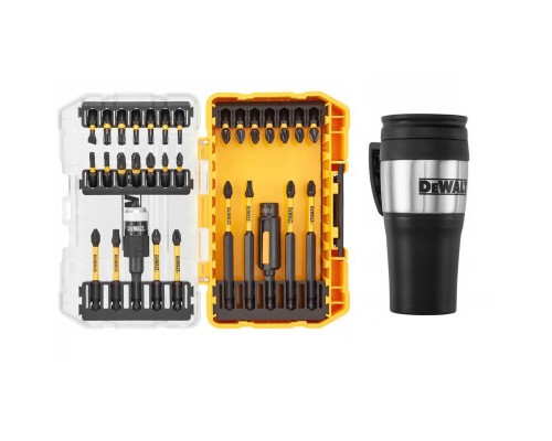 Набір біт DeWALT Phillips,Pozidriv,Torx,Slotted,L= 25,57, 85 мм, 32 шт, ToughCase, термокухоль (DT70736TM_1)