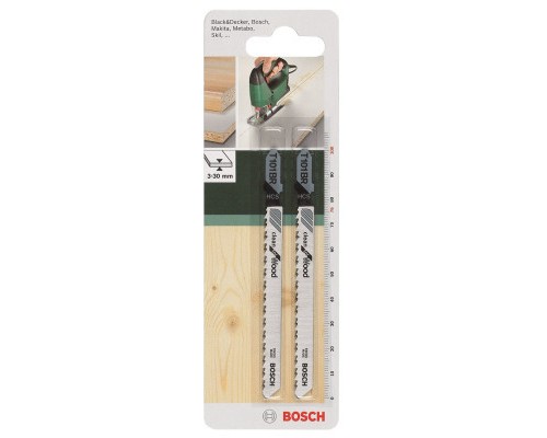 Полотно Bosch по дереву, T 101 BR, 2.5х100мм, 2шт (2.609.256.724)