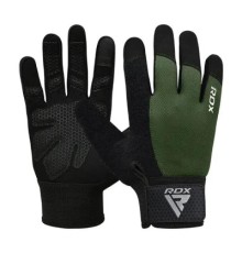 Рукавички для фітнесу RDX W1 Full Finger Army Green M (WGA-W1FA-M+)
