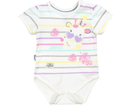 Набір дитячого одягу Miniworld з жирафом (14354-86G-gray)