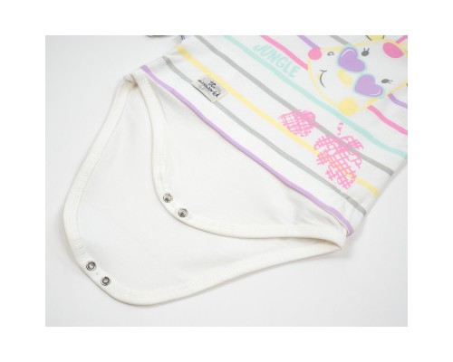 Набір дитячого одягу Miniworld з жирафом (14354-86G-gray)