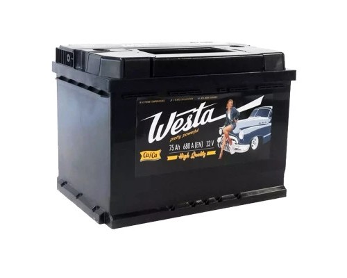 Акумулятор автомобільний Westa 6CT-75 А Pretty Powerful