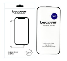 Скло захисне BeCover Apple iPhone 15 Pro 10D Black (711331)
