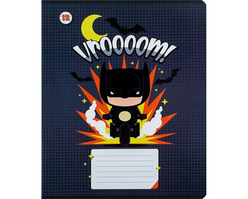 Зошит Kite DC Comics 12 аркушів, лінія (DC24-234)