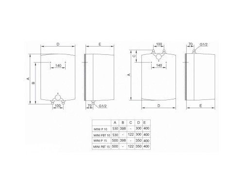 Бойлер TIKI GT 10U (MiniPBT10V9)