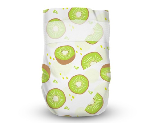 Підгузки Offspring Hairykiwi розмір S 3-6 кг 48 шт (DP-OI-FAT-S48P-HKW)