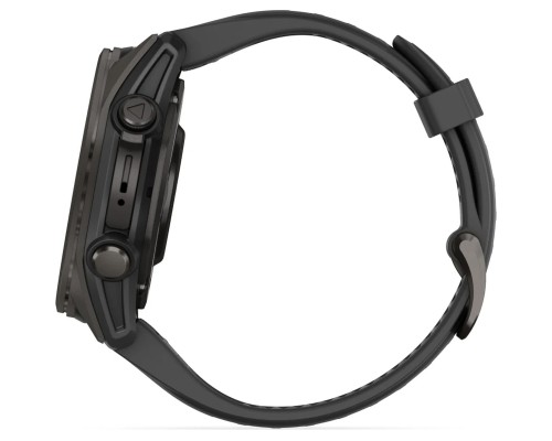 Смарт-годинник Garmin fenix 8 43mm, AMOLED, Saph, CrbnGry Ti/Blk, Blk/PebblGryBnd, (010-02903-21)