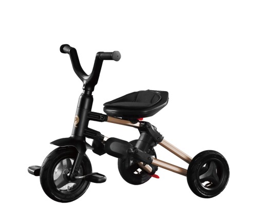 Дитячий велосипед QPlay Nova+ Rubber складаний триколісний Gold (S700-13Nova+RubberGold)