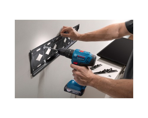 Шуруповерт Bosch GSB 183-LI 18V, 2х2Ah, 21-56Нм, 374-1815 об/хв, кейс, 1.2кг (0.601.9K9.100)