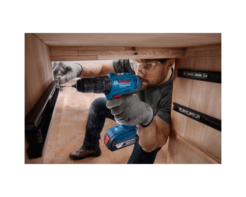 Шуруповерт Bosch GSB 183-LI 18V, 2х2Ah, 21-56Нм, 374-1815 об/хв, кейс, 1.2кг (0.601.9K9.100)