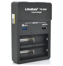 Зарядний пристрій для акумуляторів Liitokala 2 Slots, USB1/QC/3.0, USB2/2.4A, NiMHC(R14)/SC/AA/AAA/17670, Li-ion10440...26650 (Lii-TR2000)