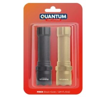 Ліхтар Quantum QM-FL1042 Minik 3W LED з USB Black-Gold, 2 шт./уп. (QM-FL1042)