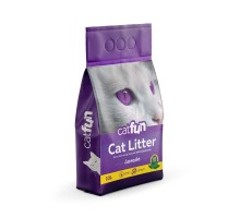 Наповнювач для туалету Catfun бентонітовий з ароматом лаванди 10 л (8683655071483)