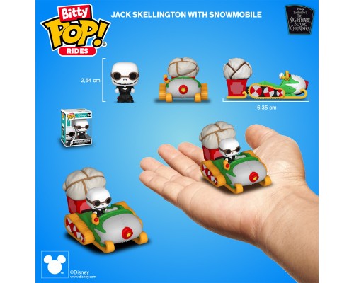 Фігурка Funko Pop набір Bitty Pop! Ride - Джек Скеллінгтон і снігохід (83624)