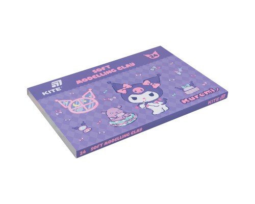 Пластилін Kite Kuromi восковий, 24 кольори, 480 г (HK24-089)