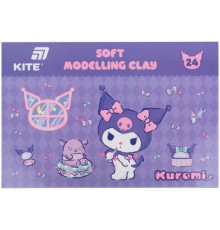 Пластилін Kite Kuromi восковий, 24 кольори, 480 г (HK24-089)