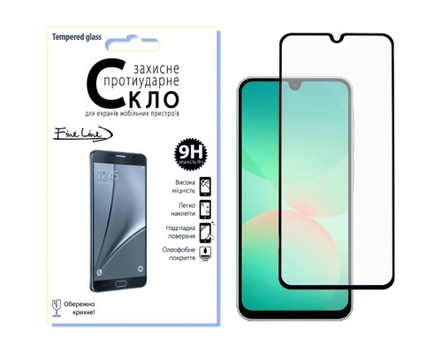 Скло захисне Fine Line Samsung Galaxy A26 Black (FL-TGFG-386)