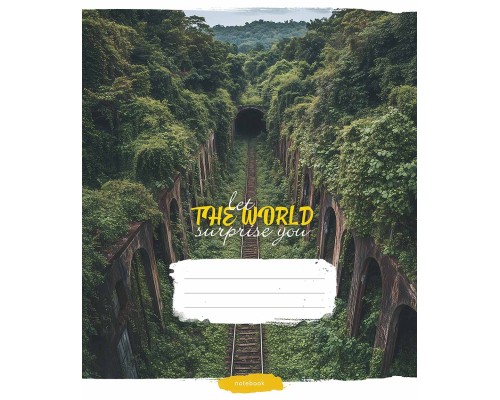 Зошит Школярик Let the world surprise you 60 аркушів клітинка (060-3548K)