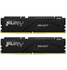 Модуль пам'яті для комп'ютера DDR5 64GB (2x32GB) 5600 MHz Beast EXPO Black Kingston Fury (ex.HyperX) (KF556C40BB2K2-64)