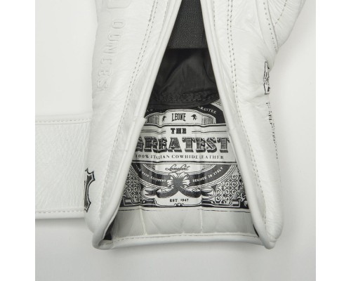 Боксерські рукавички Leone GN111 The Greatest White 12 унцій (GN111_White_12oz)