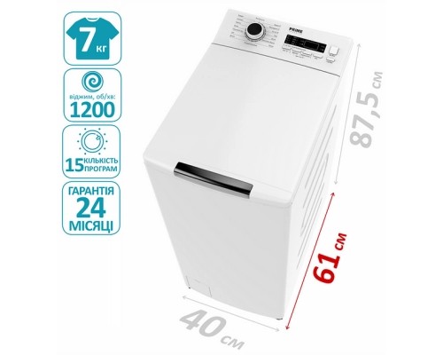 Пральна машина PRIME Technics PWT 71216 I