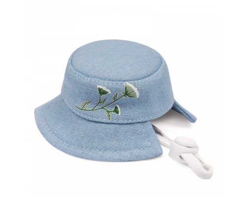 Кепка для тварин Pet Fashion Blue XS з квітковим принтом (4823082434220)