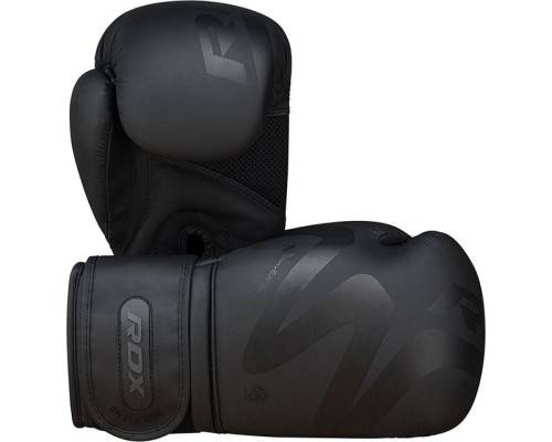 Боксерські рукавички RDX F15 Noir Matte Black 14 унцій (BGR-F15MB-14oz)