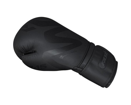 Боксерські рукавички RDX F15 Noir Matte Black 14 унцій (BGR-F15MB-14oz)