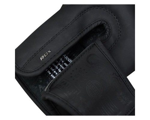 Боксерські рукавички RDX F15 Noir Matte Black 14 унцій (BGR-F15MB-14oz)