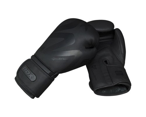 Боксерські рукавички RDX F15 Noir Matte Black 14 унцій (BGR-F15MB-14oz)